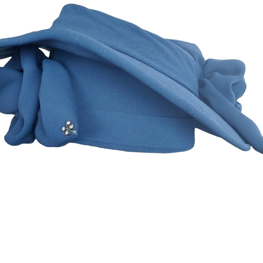 Moshita Couture Navy Sunday Women's Hat EUC - Picture 3 of 13